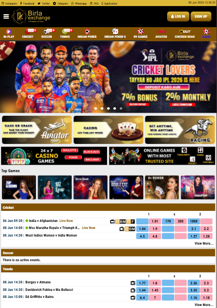 Birlaexch - Fastest Cricket Betting Exchange in India